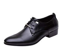 ARTRAY Torsion Chaussures Homme 43 Mode Hombres Business Cuero Zapatos Casual Puntiagudos Zapatos para Traje Hombre Zapatillas Blancas Zapatos Hombre, Negro , 39 EU