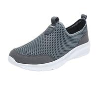 ARtray Turnschuhe Herren BarfußSchuhe MäNner Low-Top Sneaker Leichtgewicht Outdoor GemüTlich Turnschuhe Netz Atmungsaktive Laufschuhe Mit Mesh-Obermaterial Und Rutschfester Sohle Wandern, Gris oscuro