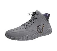 ARTRAY Unisex BarfußSchuhe Turnschuhe Herren Rutschfest Atmungsaktiv Zehenschuhe Leichtetrekkingschuhe Freizeit StraßEnlaufschuhe Senioren Vielseitig Freizeitschuhee Hohe Mode Kurze Stiefel, Grau2, 39