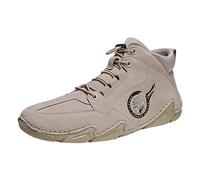 ARTRAY Unisex BarfußSchuhe Turnschuhe Herren Rutschfest Atmungsaktiv Zehenschuhe Leichtetrekkingschuhe Freizeit StraßEnlaufschuhe Senioren Vielseitig Freizeitschuhee Hohe Mode Kurze Stiefel, Beige2