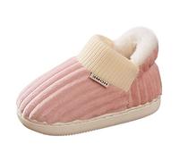 ARtray Zapatillas antideslizantes para bebé, zapatillas de estar por casa para niños, de algodón, cómodas, para dormitorio, invierno, cálidas, zapatillas de estar por casa para niñas, 37, Rosa., 25 EU