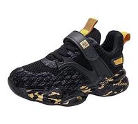 ARTRAY - Zapatillas de balonmano 31 para niño - Ligeras y transpirables - Zapatillas deportivas (y niños grandes) - Zapatillas para niños de 1 año, Negro , 36 EU