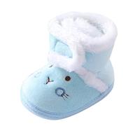 ARTRAY - Zapatillas de deporte para hombre, botas blandas, para niños, nieve, zapatillas de calefacción para bebé, zapatos de bebé, azul, 20.5 EU
