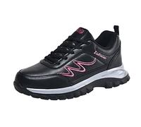 ARtray Zapatillas de deporte para hombre, impermeables, antideslizantes, suela suave, cómoda, para caminar descalzo, duraderas, de alta elasticidad, para el tiempo libre, minimalistas, Rosa caliente