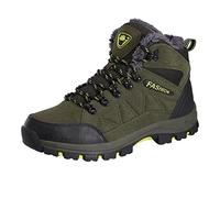 ARtray Zapatos Hombre Negro Zapatillas de Deporte Pareja Modelos Hombres Invierno Plus Terciopelo Cálido Mediano y Mayores Ligero Casual Cómodo Antideslizante al Aire Libre Botas de Nieve Zapatos