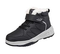 ARtray Zapatos Hombre Negro Zapatillas de Deporte Pareja Modelos Hombres Invierno Plus Terciopelo Cálido Mediano y Mayores Ligero Casual Cómodo Antideslizante al Aire Libre Botas de Nieve Zapatos