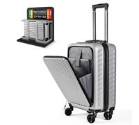ARTREE Maleta de Cabina 52x35x22cm,ABS Material Trolley Rígida Expandible, con Ruedas giratorias Desmontables,Cerradura combinación,Ideal como Equipaje de Mano para Iberia, Vueling o Easyjet