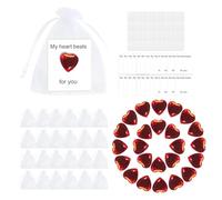 Arts Crafts Piedras Preciosas de corazón - Corazones acrílicos para decoración de Mesa de Manualidades | Exquisitos de Piedras Preciosas Multiusos en Forma de corazón para confesión |