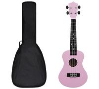 Arts & Entertainment - Juego de ukelele soprano con bolsa para niños, color rosa, 23 pulgadas