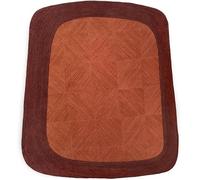 ARTS OF JAIPUR Alfombra india trenzada a mano de 3 x 5 pies para dormitorio, alfombra de yute de gran área, alfombra bohemia de yute, alfombra decorativa, naranja-05, RUGNEW-NR-19-rojo-3 x 5 pies