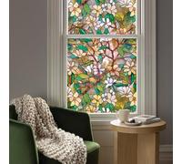 Artscape Magnolia | Película de privacidad para Ventana con patrón de vidrieras | no Adhesiva y protección UV | Fácil de aplicar y Quitar | 61 x 91 cm