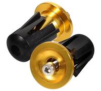 ARTSEWPLY 1 Par Tapones de Manillar de Bicicleta de Aleación de Aluminio Tapones Antideslizantes para Bicicletas Compatibles con Manillares de Carretera Duradero