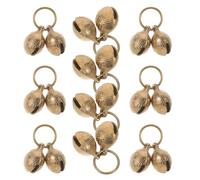ARTSEWPLY 10 Cascabeles para Collar de Mascota de Cobre Diseño Cabeza de Tigre 22 MM Accesorios Colgantes para Perro y Gato Sonido Seguro para Entrenamiento y Localización Diaria