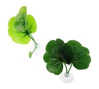 ARTSEWPLY 10 Piezas Betta Fish Leaf Pad with Suction Cups Artificial Plastic Plants For Aquarium Resting and Breeding Bed Betta Fish Tank Accessories Easy Installation and Nature-Like