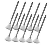 ARTSEWPLY 10 piezas Brochas de Maquillaje Facial Abanico Suaves y para Polvo Suelto Colorete y Aplicador de Ácido Herramientas Versátiles para Esteticistas y Retoques