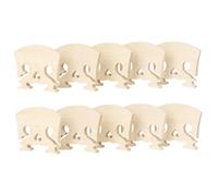 ARTSEWPLY 10 piezas Puente Violín Arce Forma Corazón Accesorio Reemplazo Compacto Ligero para Mejorar Timbre y Experiencia Musical