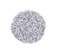 ARTSEWPLY 1000 Cuentas Acrílicas Transparentes De 4,5 Mm Punta De Cristal Chapado Plata Blanca Para Manualidades, Joyería, Decoración De Bodas y Accesorios De Vestuario