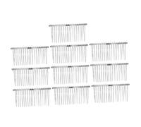 ARTSEWPLY 10Piezas Peine de Metal para Sujetar el Cabello Broches de Alambre de Hierro Peines para Mujeres Tocado Elegante para Bodas y Ocasiones Especiales Blanco