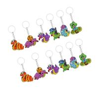 ARTSEWPLY 12 piezas Llavero Serpiente Dibujos Animados Coloridos Colgante para Bolso Accesorio Encantador Práctico y Ligero para Organizar Claves