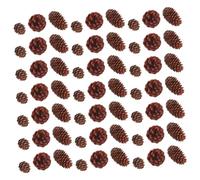 ARTSEWPLY 120 Piezas Conos de Pino Naturales Decorativos para Manualidades Pequeños y Resistentes Adornos Sostenibles para Navidad Bodas y Decoración Festiva