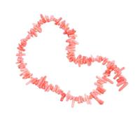 ARTSEWPLY 120 piezas Cuentas de Coral Irregulares de Espaciadoras Sueltas para DIY Material de Joyería para Pulseras y Collares Color Rosa