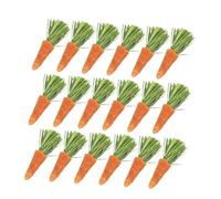 ARTSEWPLY 18 Piezas Palitos de Masticar para Conejos y Hámsteres Juguetes Naturales para Cuidado Dental Zanahorias para Roedores Pequeños como Cobayas y Ardillas Promueven Dientes Sanos y