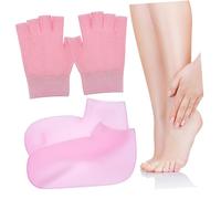 ARTSEWPLY 1Juego Guantes Hidratantes de Gel y Calcetines Cuidado Hidratación Profunda Diseño Sin Dedos y Talla para Manos y Pies Secos para