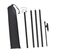ARTSEWPLY 1Juego Soporte de Lámpara Ajustable de Doble Cabeza para Camping Rack Portátil de Luz para Pesca y Senderismo Material Resistente