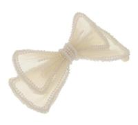 ARTSEWPLY 1pieza Pasador De Cabello De Perlas Hecho Mano Lazo Para Novias y Decoración Femenina Accesorio Elegante Para Bodas y Ocasiones Especiales