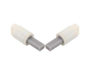 ARTSEWPLY 2 Amortiguadores Anticolisión para Asiento de Inodoro 24 Mm Cierre Suave Conexión Giratoria Silenciosa Juego 2 Piezas Fácil Instalación Compatible Asientos Modernos y