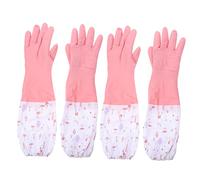 ARTSEWPLY 2 Guantes de Cocina Impermeables con Forro de Felpa de Guantes de Lavado Antideslizantes para Jardinería y S Colores Aleatorios Color Aleatorio Color Aleatorio