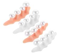 ARTSEWPLY 2 Juegos Separador De Uñas Corrector De Alineación De Los Pies Dedo Del Pie Dividido De Manicura Separador De Dedos Plástico De Silicona