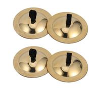 ARTSEWPLY 2 Pares de Platillos de Dedo de Cobre Dorado Adecuado para Danza Infantil y Entretenimiento Instrumento Musical Seguro que Crea Melodía Nítida Color Aleatorio para Niños