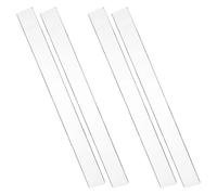 ARTSEWPLY 2 Pares de Regla Niveladora de Masa para Hornear Acrílico Transparente Tiras Medidoras de Grosor 03 CM y 05 CM Herramienta para Repostería y Elaboración Uniforme de Galletas