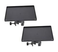 ARTSEWPLY 2 Piezas Bandeja Soporte Micrófono Abs Negro Para Estudio Grabación Musical Y Transmisión Compatible Con Brazo Micrófono