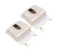 ARTSEWPLY 2 Piezas Bolsa de Alimentación para Jaulas de Conejos y Cobayas Unidades Resistente Contenedor Colgante para Heno y Alimento Diseño y Multifuncional para Mascotas Pequeñas