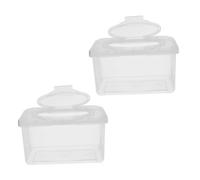 ARTSEWPLY 2 piezas Caja Dispensadora para Toallitas Húmedas de Portátil con Tapa Hermética y Anillo de Silicona Sellado Almacenamiento Compacto para Baño y Hogar Diseño Ergonómico Fácil de