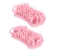 ARTSEWPLY 2 piezas Cepillo Masajeador de Silicona para Cabelludo Exfoliante y Detox Cepillo Suave para Champú y Masaje para Cabello Grueso y Rizado Uso Ducha y Seco para Hombres y Mujeres