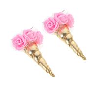 ARTSEWPLY 2 Piezas Clips de Pelo Unicornio Dorados para Niñas Decoración de Cabello Duradera para Halloween y Fiestas Accesorios Adorables Antideslizantes para Peinados Infantiles