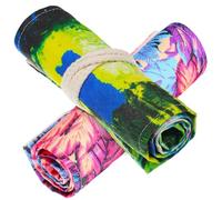 ARTSEWPLY 2 Piezas Estuche De Almacenamiento para Estudiantes Bolsas Porta Lápices Cajas De Lápiz Dibujo Envoltura De Lápiz Cartuchera Organizado Estuches De Lona Casos Arte Lienzo