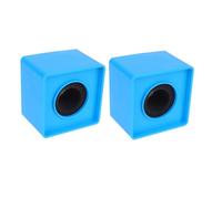 ARTSEWPLY 2 piezas Micrófono Logo Abs Portátil Cuadrado para Estación Diseño Práctico y Resistente Compatible Mayoría de Micrófonos Profesionales para Televisión y Reportajes