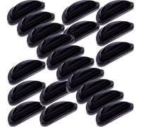 ARTSEWPLY 20 Pares Almohadillas Nasales de Silicona Negras Almohadillas Antideslizantes para Gafas y Gafas de Sol Soporte Nasal Suave y Flexible para Aumentar Comodidad y Ajuste Seguro