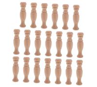 ARTSEWPLY 20 Piezas Balaustres De Madera De Repuesto para Muebles Escaleras Interiores y Decoración del Hogar Remates De Madera para Barandillas para Reparación