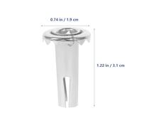 ARTSEWPLY 20 Piezas Casquillos Metálicos de Hierro para Ruedas de Vástago, Manguitos Insertos Resistentes y Antidesgaste para Montaje en Muebles, Accesorios Industriales para Ruedas