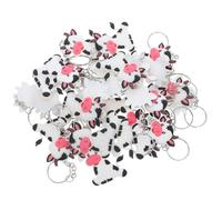 ARTSEWPLY 24 Llaveros Vaca Favor Regalos Fiesta , Llavero Vaca PVC y Aleación de Zinc, Colgantes Divertidos y Personalizados para Mochilas y Bolsos, Ideales para Chicas en Fiestas Infantiles