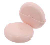 ARTSEWPLY 2piezas Brocha de Base Giratoria para Maquillaje con Tapa Forma de Onda para Aplicar Polvos y Bronceadores el Rostro Unidades Color Rosa