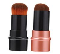 ARTSEWPLY 2piezas Brocha De Maquillaje Retráctil Para Polvo y Base Cosmética Diseño Ergonómico y Portátil Para Uso Profesional y Personal Incluye