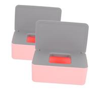 ARTSEWPLY 2piezas Caja De Almacenamiento Para Húmedas Contenedor Sellado Para Pañuelos Húmedos Caja Portátil Para Bebés Diseño Compacto y Práctico Para Uso Casa y Viajes