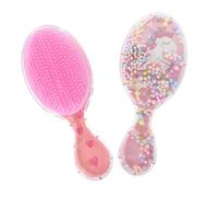 ARTSEWPLY 2piezas Cepillo Desenredante Infantil De Unicornio y Flamenco Diseño Ovalado Masaje Suave Para Niñas Cepillo Para Cabello Húmedo y Seco Antinudos y Divertido