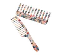 ARTSEWPLY 2piezas Peine De Peluquería De Peine De Dientes Anchos Hogar Secos y Húmedos Herramienta De Peluquería Cabello